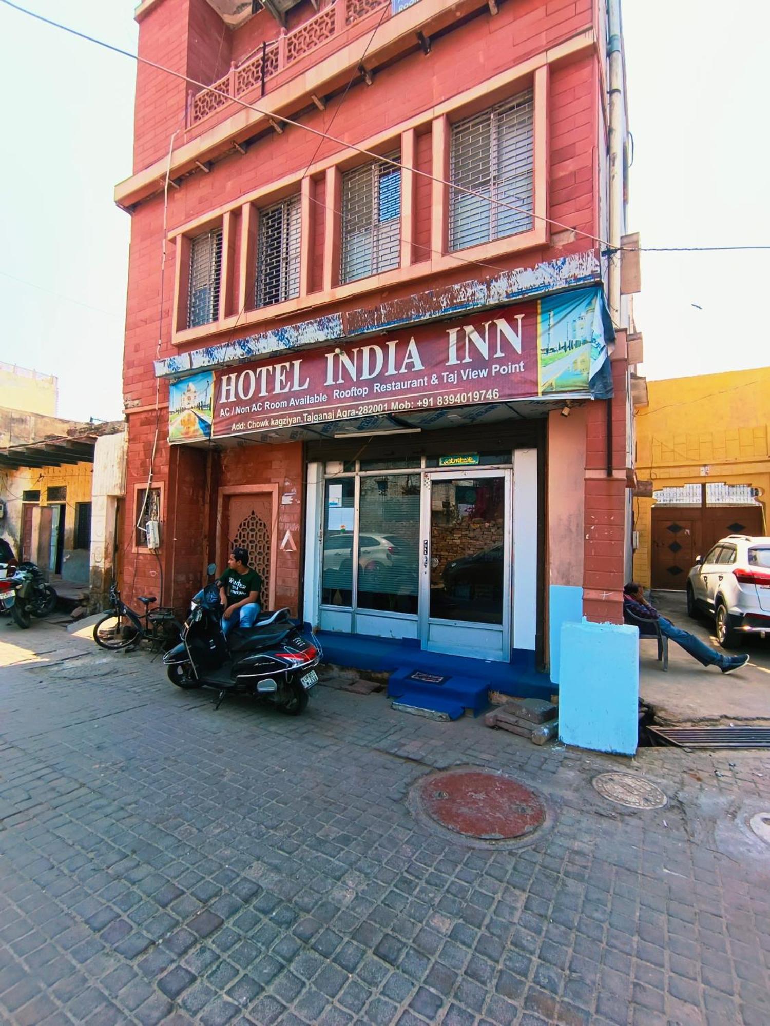 Hotel India Inn Walking Distance From Taj Mahal-- Rooftop Taj Mahal View Агра Екстер'єр фото